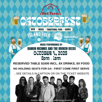 Oktoberfest 2025 Saturday October 4th - VIP Table - United Way Cape Breton Charity Night